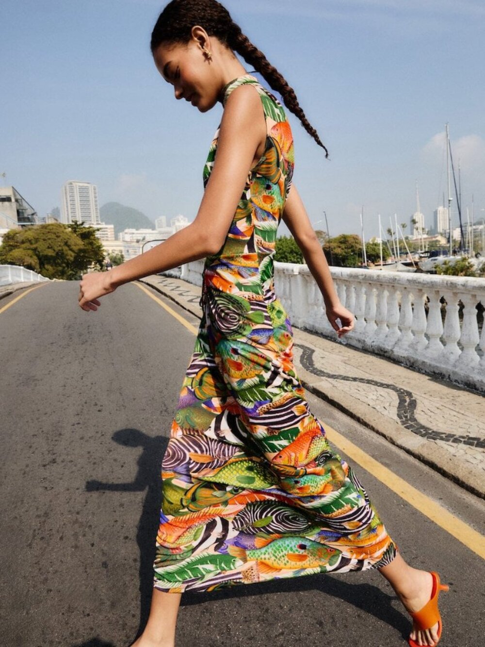 FARM Rio Women's Sleeveless Fish Sea Dress - Picture 9 of 9